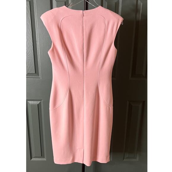 Eliza J Pink Sleeveless Sheath Dress Career Office Cocktail Party - Picture 3 of 11